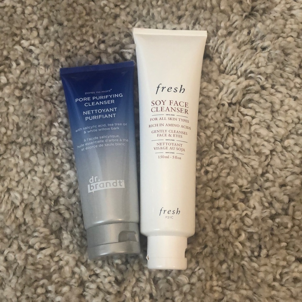 FRESH & Dr BRANDT cleansers